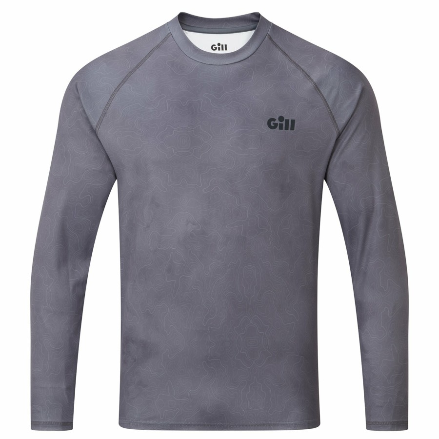 Clothing Gill Marine T-Shirts | Xpel® Tec Long Sleeve Top In Pewter Camo