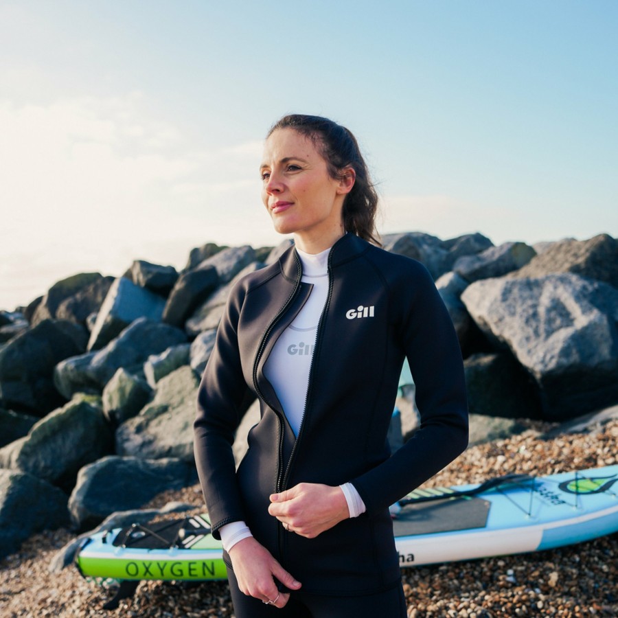 Clothing Gill Marine Tops | Women'S Pursuit Neoprene Jacket Blk01