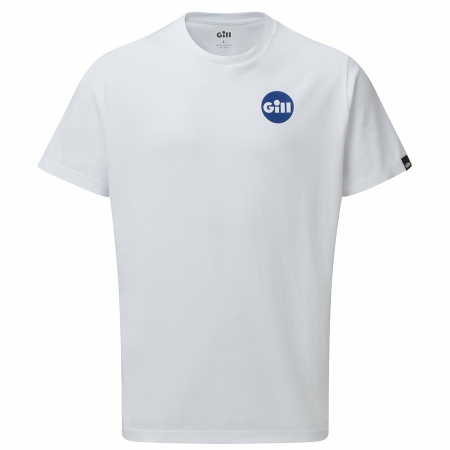 Clothing Gill Marine | Graphic T-Shirt In White/Blue Whipa