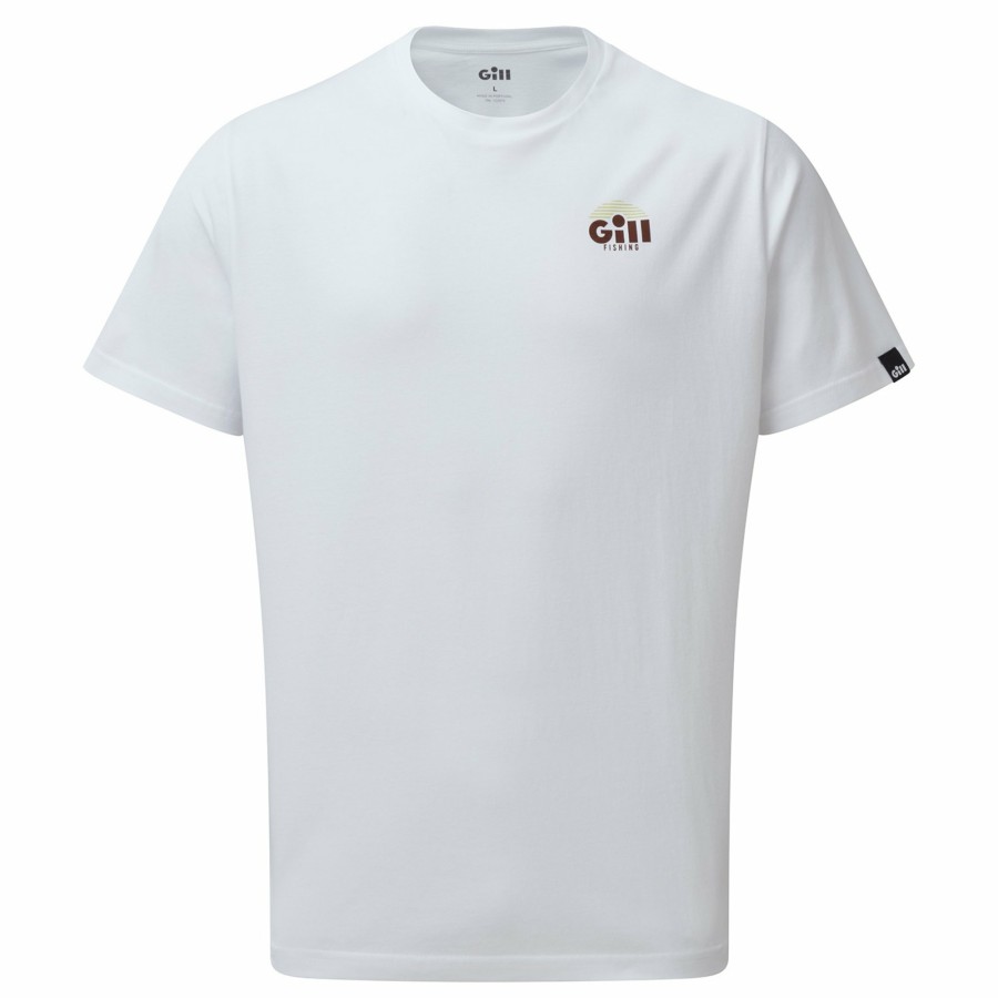 Clothing Gill Marine | Graphic T-Shirt In White/Chocolate Whipb