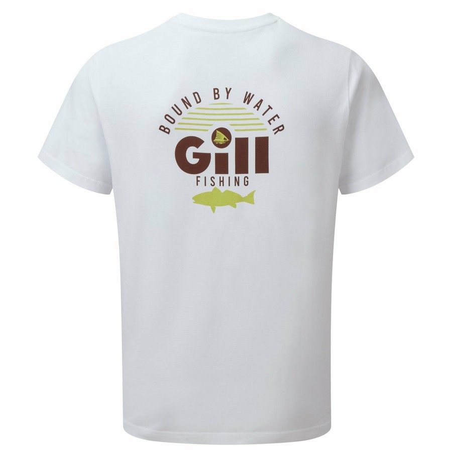 Clothing Gill Marine | Graphic T-Shirt In White/Chocolate Whipb